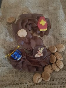 Chocoladeletter S puur groot